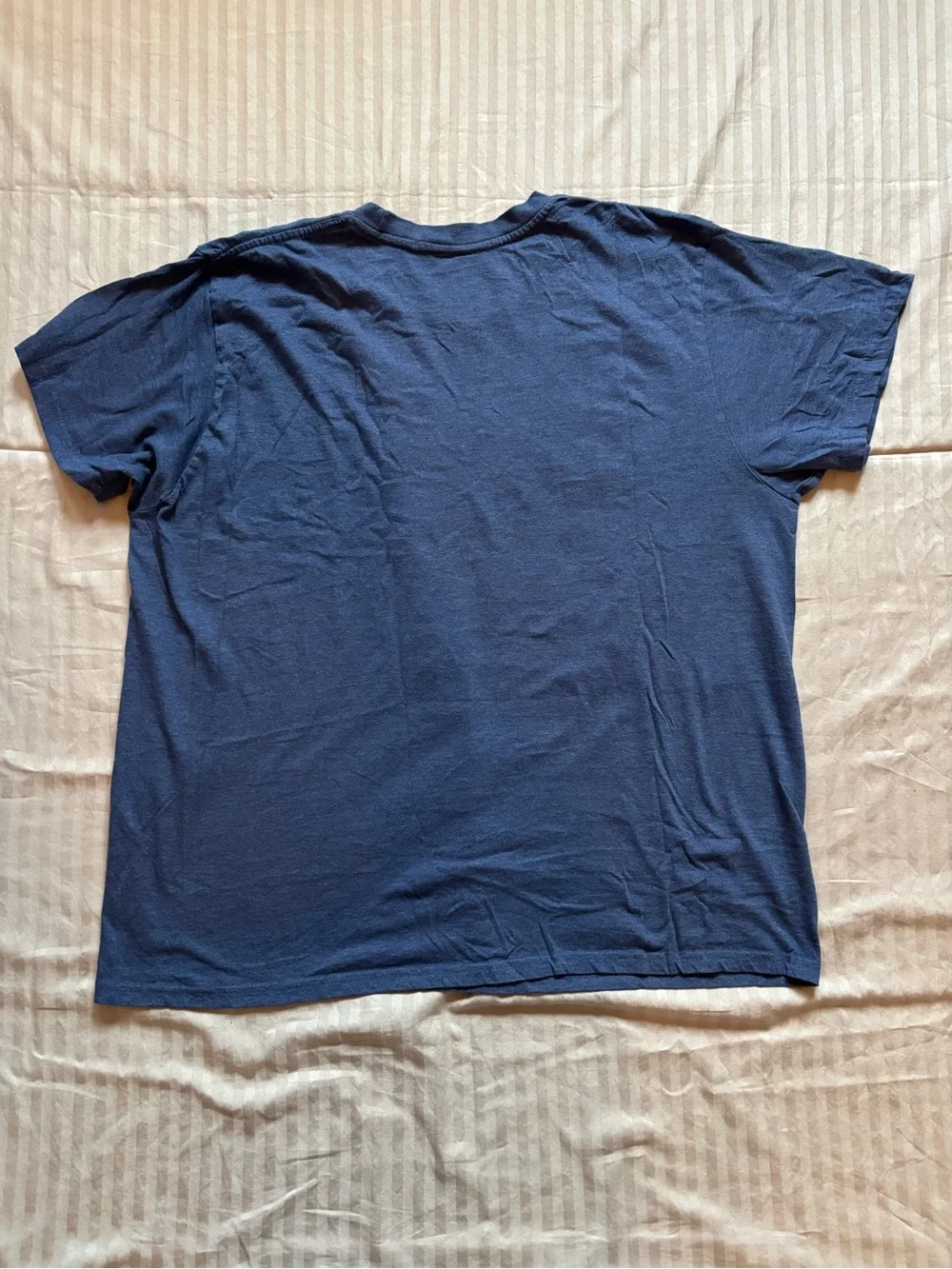 Nirvana T-Shirt Mens Size XXL Blue Heather Smiley Face Graphic Distressed Grunge